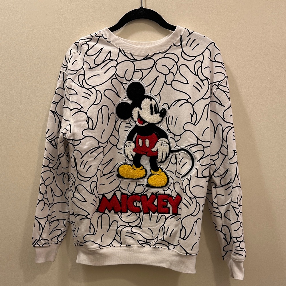 Disney 100 Mickey Mouse White Sweater